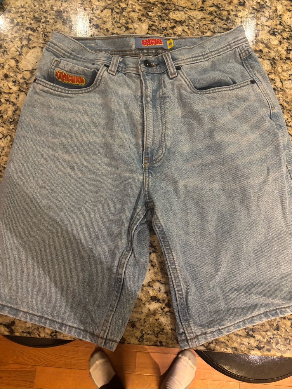 Empyre Light Wash Denim Shorts - Men's